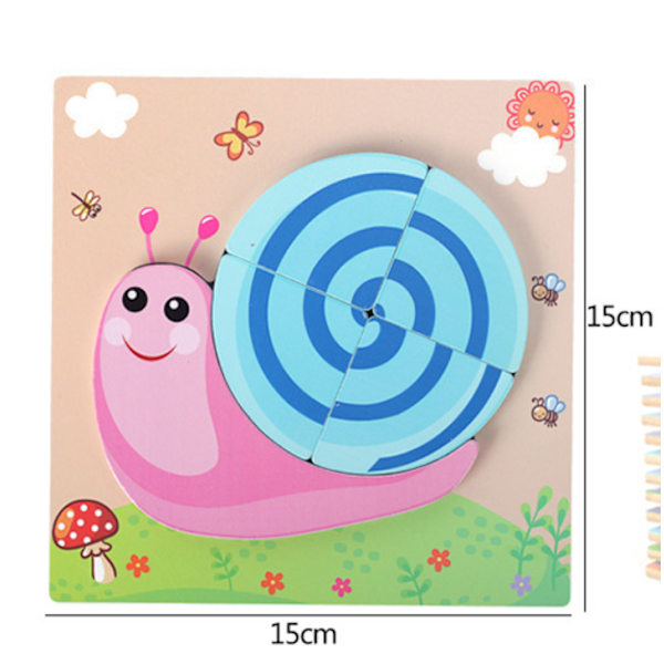 Lasten palapeli 3D palapeli MG-Snail palapeli,