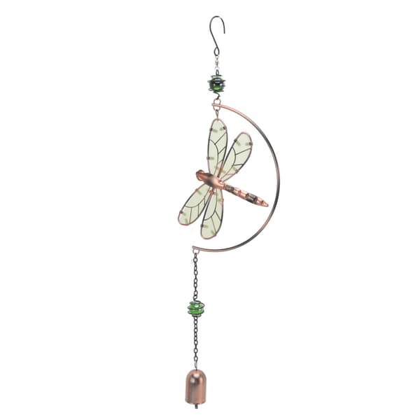 Dragonfly Wind Chimes Vattentät Vacker Melodi Järn Hängande Dekor Heminredning