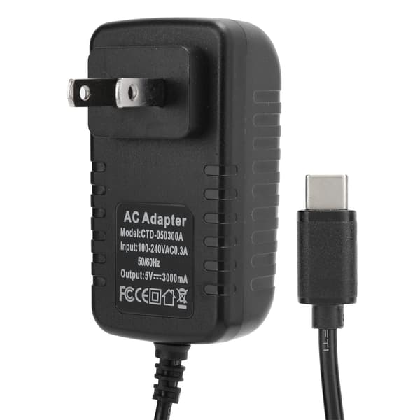 Raspberry Pi 4B 5V 3A Type C strømadapter 100-240V US-plugg