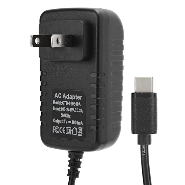 Raspberry Pi 4B 5V 3A Type C -virtalähde 100-240V US-pistoke