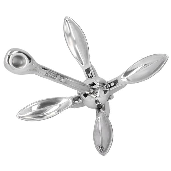 3,3 lbs Foldbar Grapnel Anker 316 Rustfrit Stål Hardware til Marine Båd Yacht Jolle