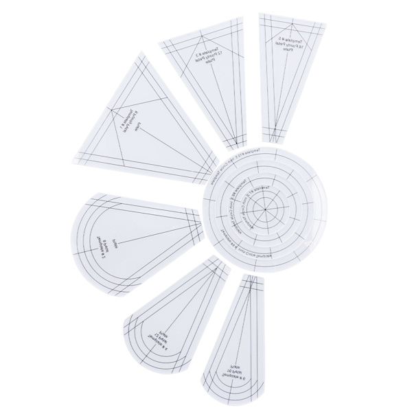 Transparent akryl Quilting Patchwork Mall Linjal Tool