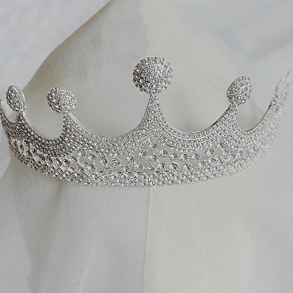 Kronprydnad Bröllopstillbehör Enkel Legering Diamond-studded Brudklänning Smycken
