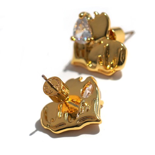Örhänge Vintage Heart Stud Modesmycken Ac6011