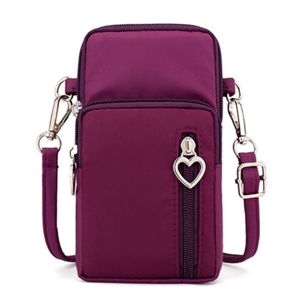 Naisten matkalaukku Lompakko Kukkaro Olkalaukku Crossbody Purple