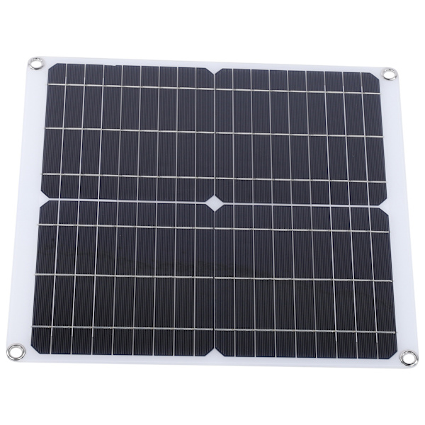 20W 18V Solpanel Dobbelt USB Bærbar Udendørs Telefonoplader