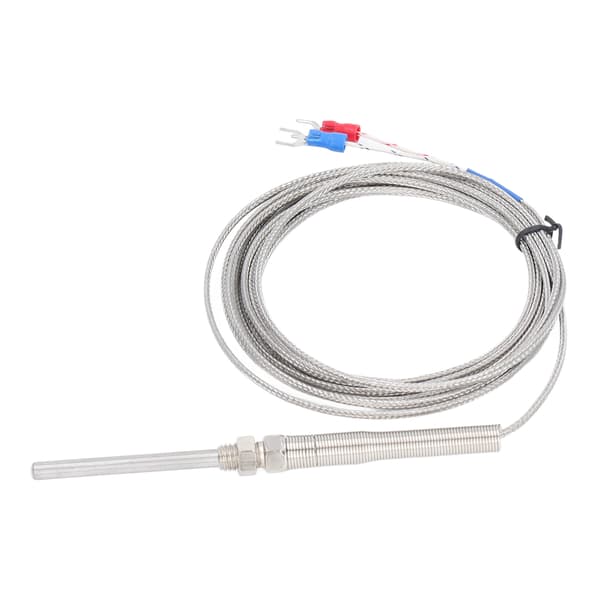 BERM K Typ Termoelement Temperatursensor Skärmad Sond Detektor Mätare 50mm 3 Meter