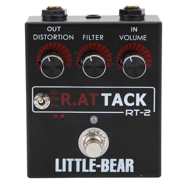 LM308N Guitar Distortion Effector Elektrisk 3-niveau RAT Tone Single Effect Tilbehør