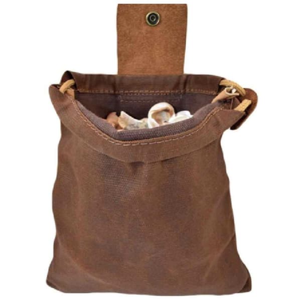Vikbar Vaxad Canvas Bushcraft Väska Läder Canvas Vandringsryggsäck