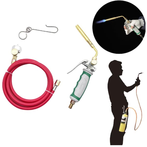 Allsidig propanbrenner med triggerstart og 1,6 m slange