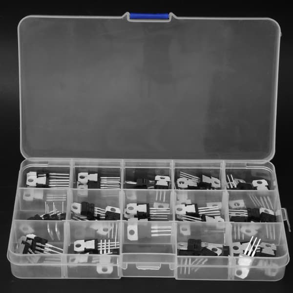 70 st 14 Värden 3 Terminal Positiv Negativ Spänningsregulator Transistor Set