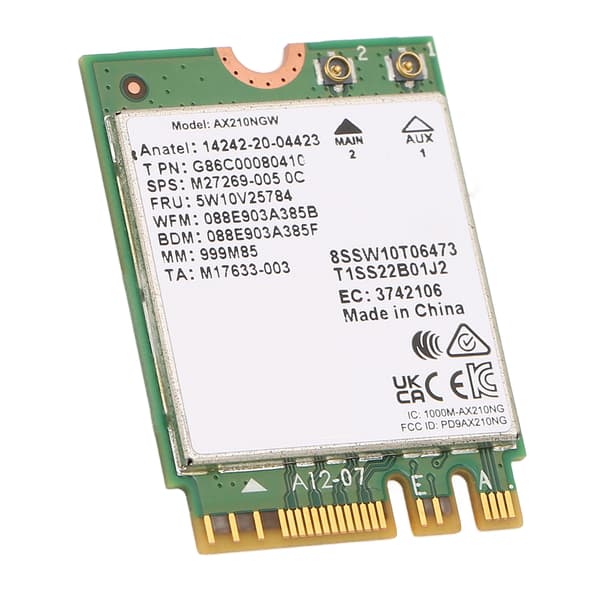 Intel AX210 WiFi 6E Bluetooth 5.2 Tri Band M2 NGFF Netværkskort