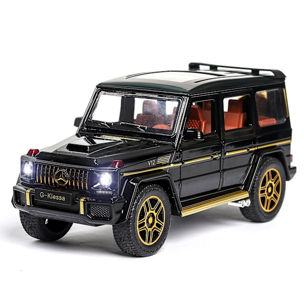 1:24 Leluautomalli Metallivanteet Simulaatio G65 Seosauto Diecast Leluajoneuvon äänivalo Vedettävä takaisin Autolelut lapsille Lahja