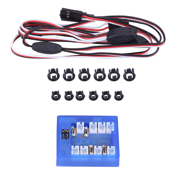 RC Bil 1/10 LED Lys System Kit - Simulerede Blinklys Lamper RC-Tilbehør