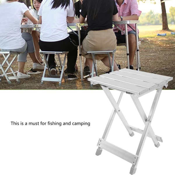 Foldbar udendørs campingstol med rustfrit stålramme
