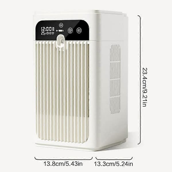 Bordluftfugter køleventilator USB luftkølende luftfugter til sommer White