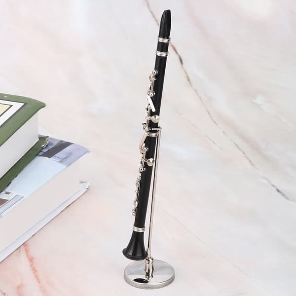 Mini klarinettmodell - Musikinstrument Ornament Display