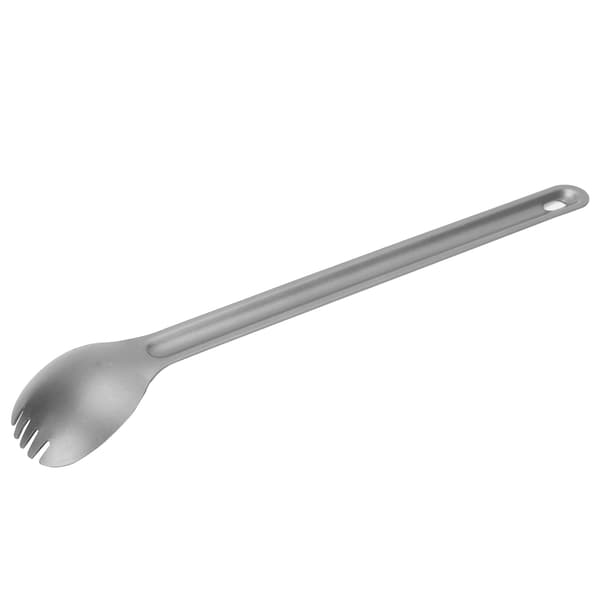 Titanbestickset för camping - Lätt långskaft Spork/sked