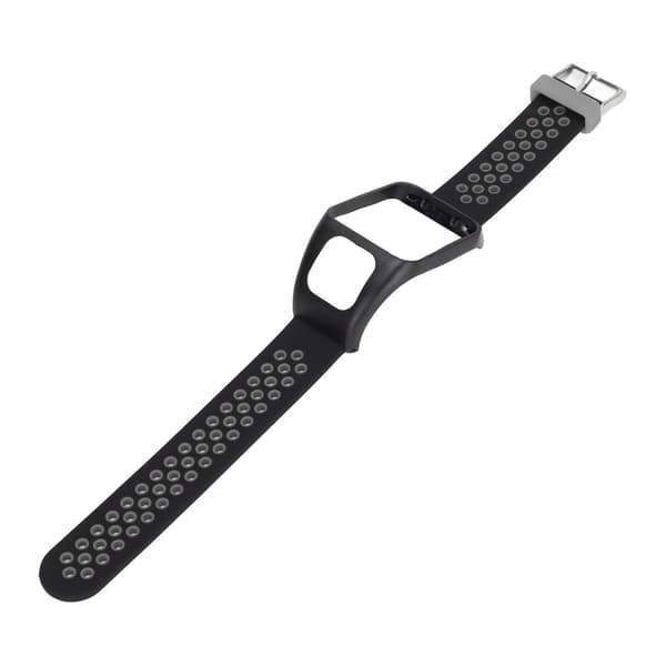 TomTom Runner 3 Adventurer Smartwatch Rem Dobbelt Farve Silikonerem Sort Grå