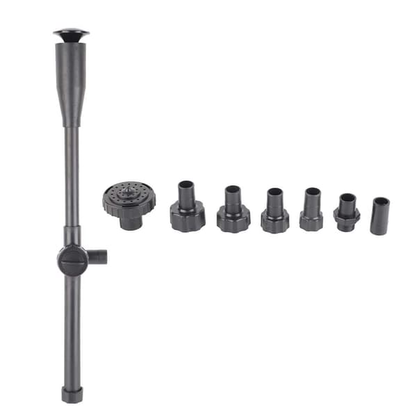Multifunktionell Akvarium Damm Pump Vatten Fontän Spray Munstycke Rör Kit Tillbehör