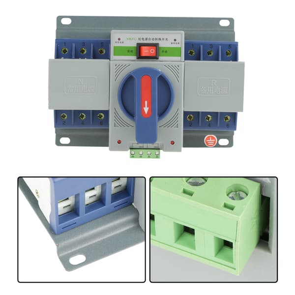 400V 63A 3P Mini Intelligent Dobbel Strøm Automatisk Overføringsbryter Strømbryter