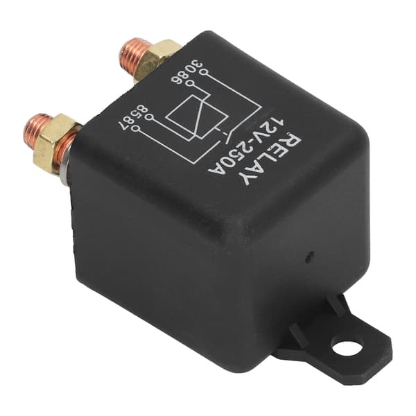 Høj Startkraft 250A 12V Bil Starter Relæ Normalt Åben 4 Ben Rustfrit Stål Messing Spole