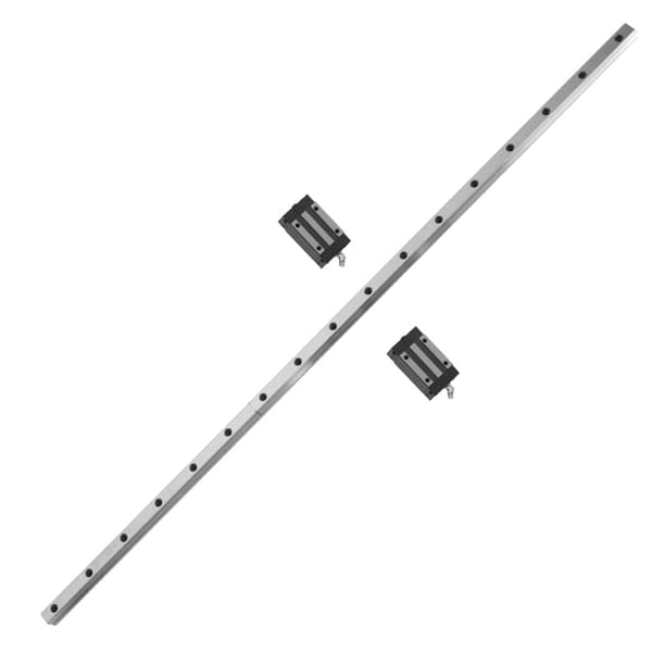 HGR20 1000mm Lineær Skinne Guide 20mm Bredde 2 Slædeblokke