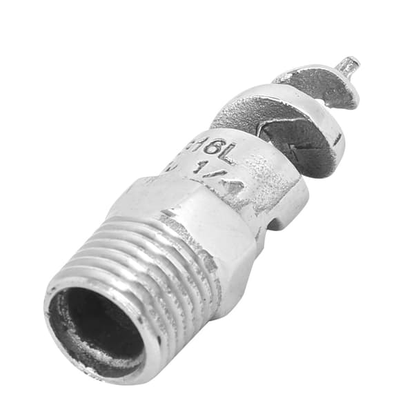 Anti-tilstopnings Spiral Dyse Rustfrit Stål Han Gevind G1/4 DN8 Vandingsudstyr