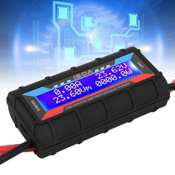 Wattmeter Effektanalysator LCD Digital Tester Volt Amp 150A for RC Modellfly