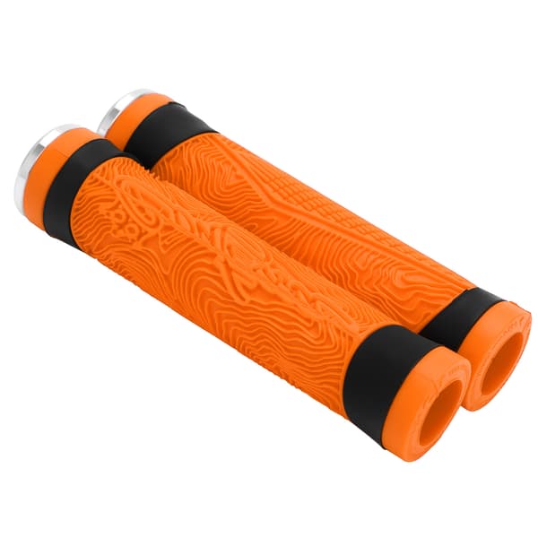 MTB Cykelstyrgreb Silikone Flad Stang Endepropper Orange