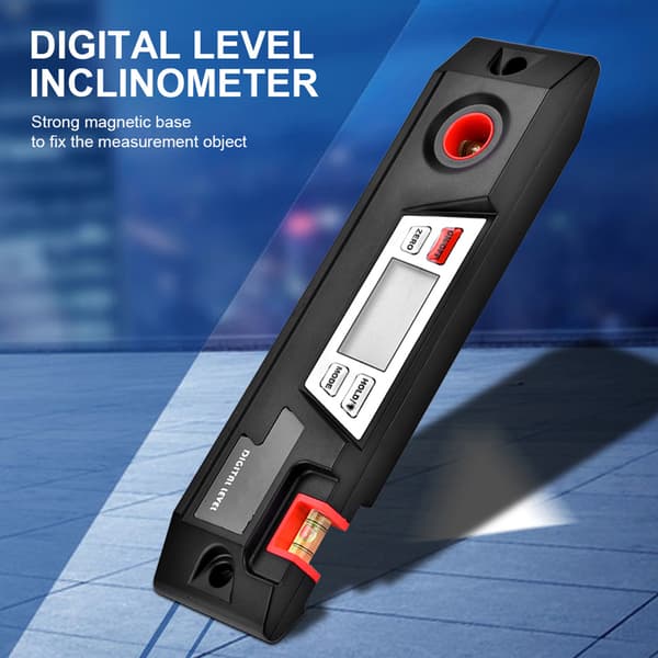 AnglePro Digital Vinkelmåler Presisjons Vinkelboks med Inklinometer og Libelle