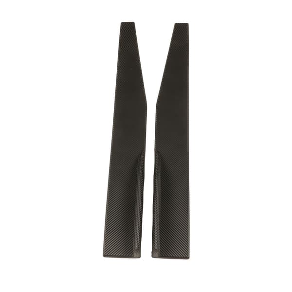 2 ST Sidokjol Winglet Kolfiberstil Universal Bil Sida Läpp Winglets Förlängningsspoiler