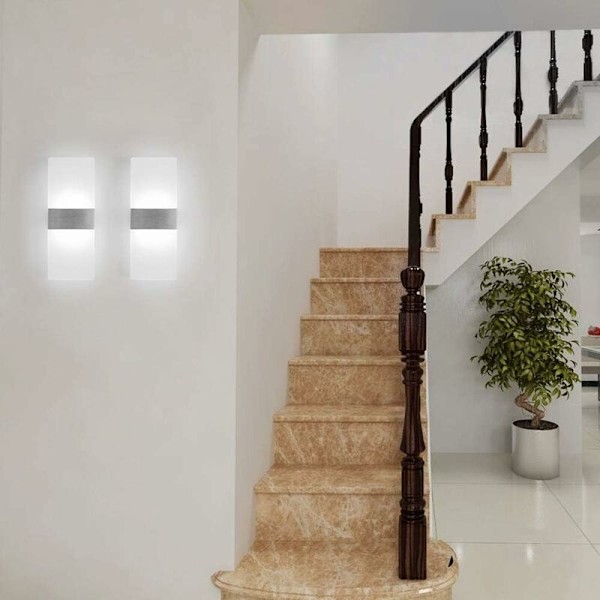 2*12W Indendørs Væglampe Dæmpbar LED Akryl Væglampe Moderne Design Dekoration Væglampe til Stue Soveværelse Corr