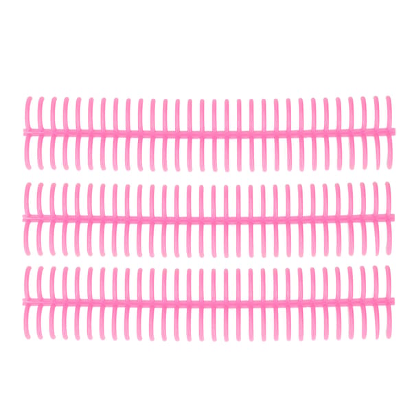 10 ark aftagelig indbindingsryg 30 huller 22 mm indvendig diameter holdbare plastik indbindingsringe pink