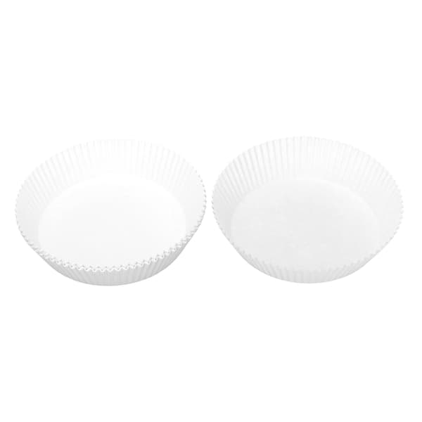 50 st Engångs Non Stick Bakformar Oljepapper för Dessertbutik Vit