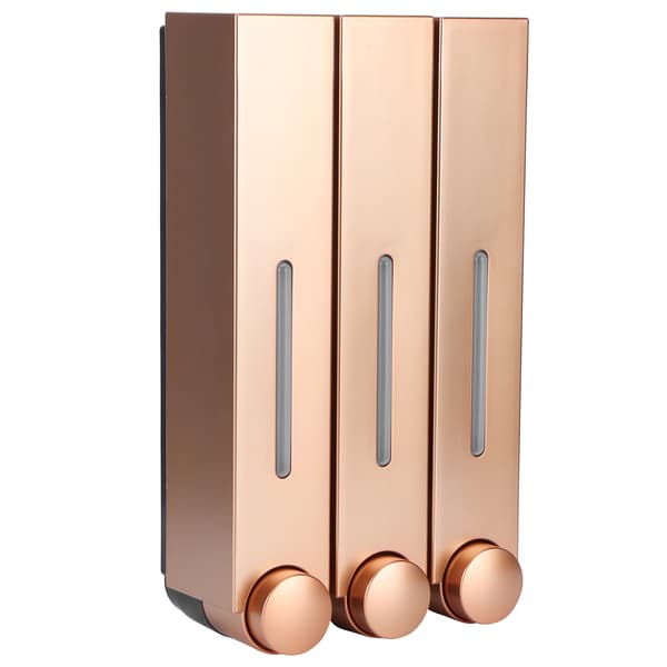 420ML Väggmonterad Flytande Tvål Dispenser 3-pack Guld Badrum Kök