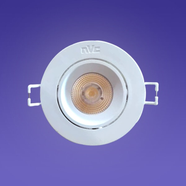 LED-downlights neutral vit för badrum, ultraplatta vattentät infälld taklampa motsvarande dimbart tak L