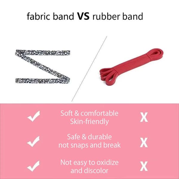 Motståndsband med leopardtryck för ben, rumpa och armar
