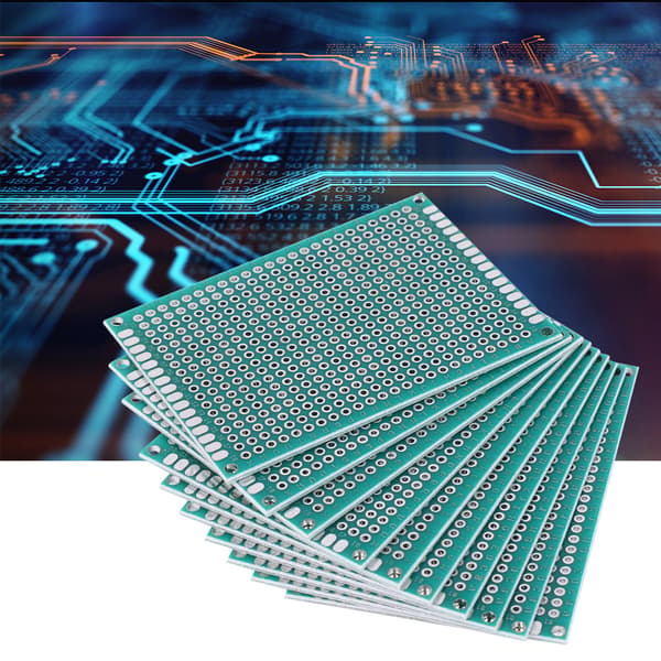 10 st 5x7cm dubbelsidig prototyp PCB förtennad kretskort kopplingsdäck
