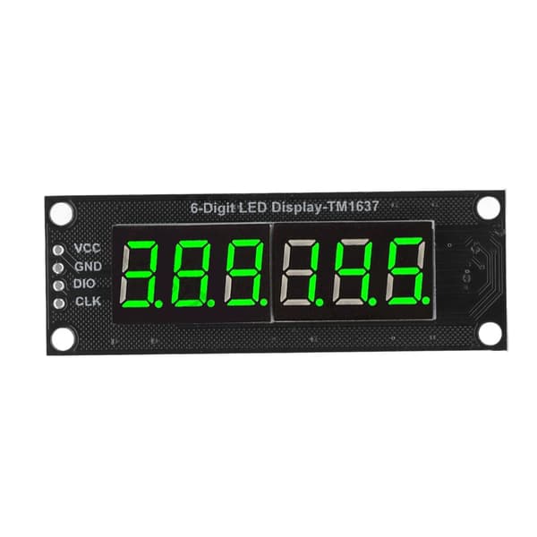 TM1637 0,36 tommer 6 Bit 7 Segment Grøn LED Digital Display Modul 5V