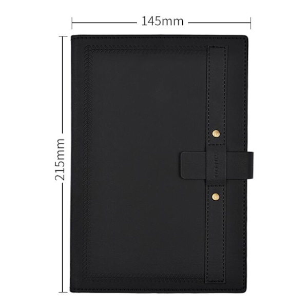 Notebook A5 Retro Thick Notebook black
