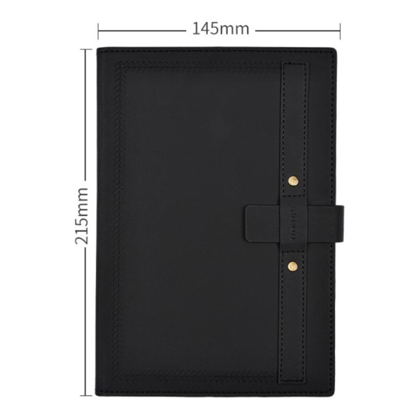 Notebook A5 Retro Tjock Notebook black