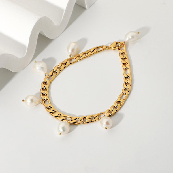Armbånd Barok Pearl Daily Outfit Metallic Element B1454