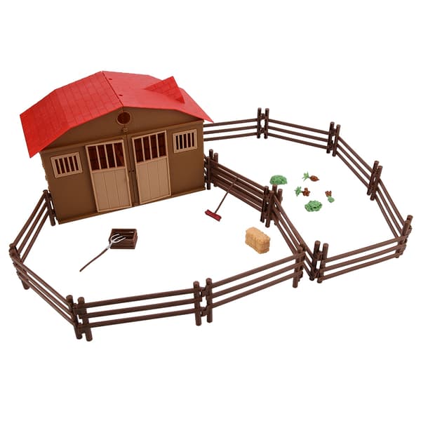 Simulerings Mini Bondegård Scenmodel - Tilbehørssæt til gårdslegetøj til børn