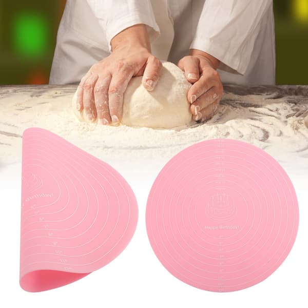 Varmebestandig Non-Stick Silikon Bakematte med Måling for Deigrulling