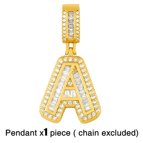 Hängsmycke Vintage Zircon Letter Modesmycken Ac8723 M(excluding chains)