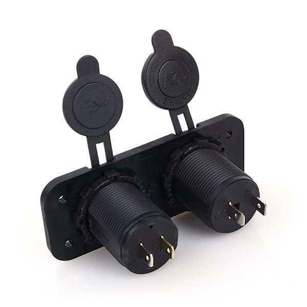 Dobbelt USB Bil Cigarettænder Splitter 12V Oplader Strømadapter