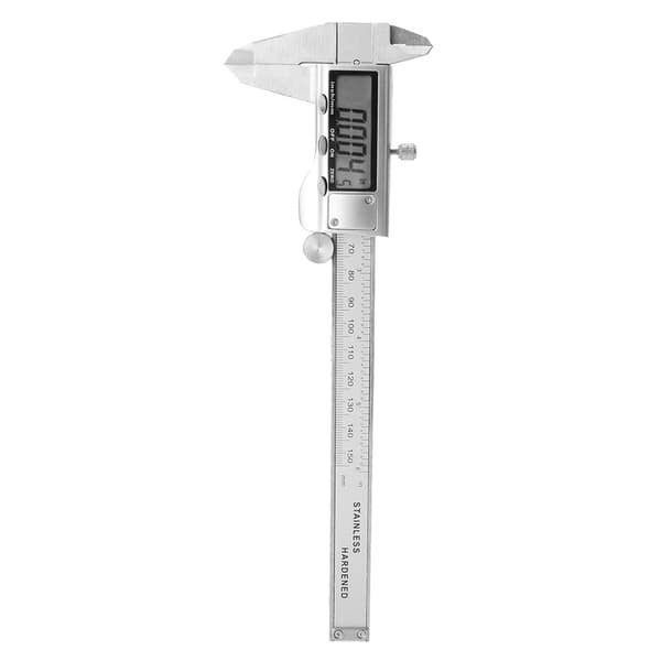 Elektronisk digital skydelære i rustfrit stål, 6 tommer, 150 mm, basismodel