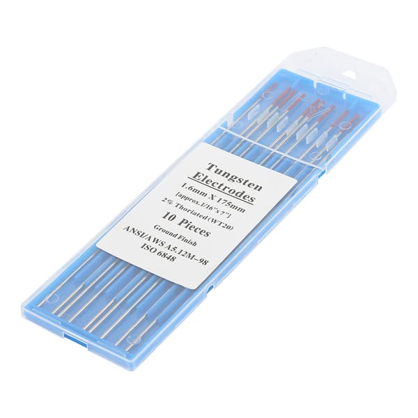 2 Thorium-wolfram elektroder 1,6 mm x 175 mm til TIG-svejsning