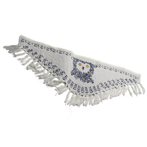 Vintage Uggla Scarf Vinter Klassisk Sjal